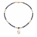 Azure Pearl Necklace