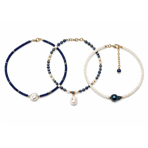 Azure Pearl Necklace
