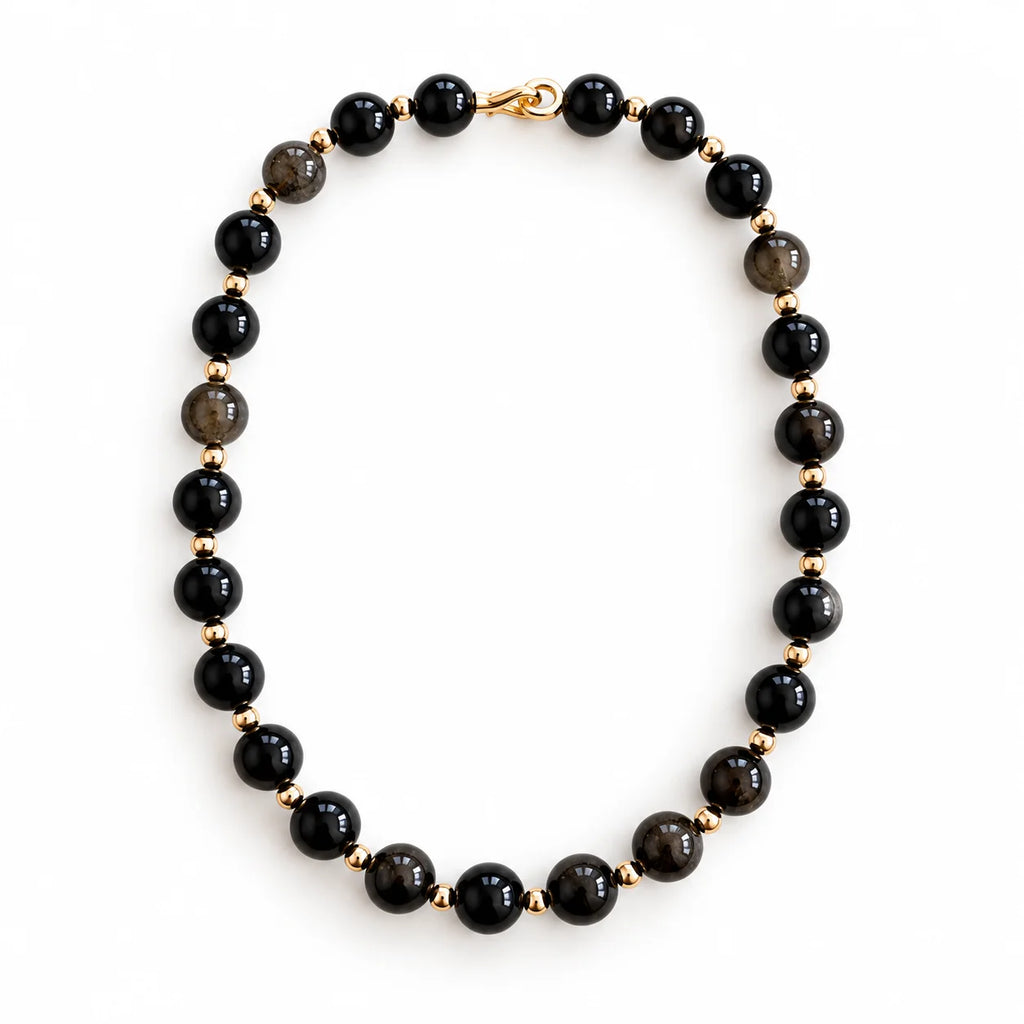 OBSIDIAN ELEGANCE NECKLACE